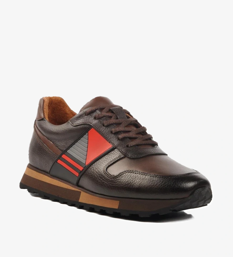 Premium 130 M Kahve Hakiki Deri Erkek Günlük Ayakkabı