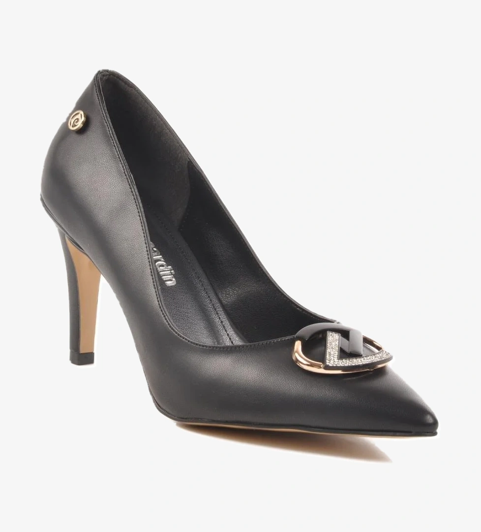 PC-54506 Z Siyah Kadın Abiye Ayakkabı