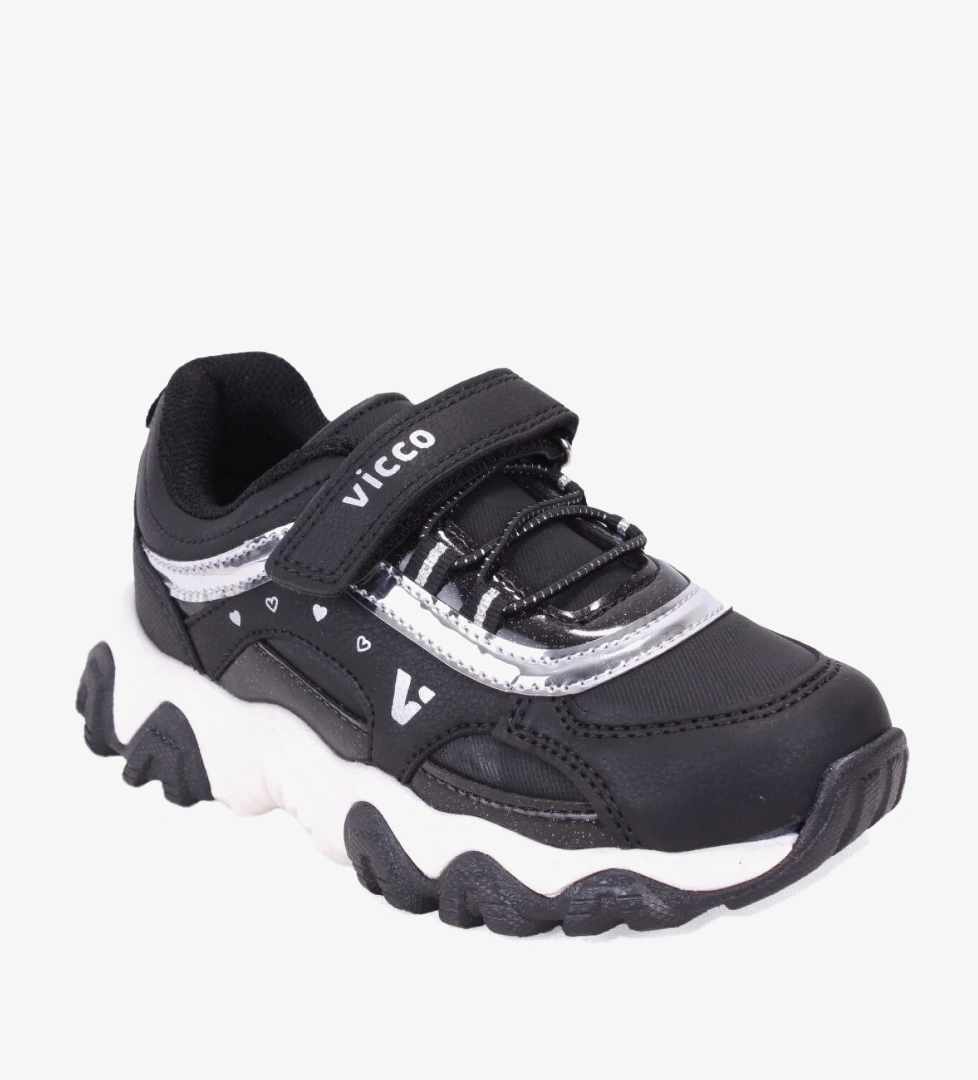 VICCO Dream 346F25K210 Siyah Ortopedik Günlük Kız Çocuk Spor Ayakkabı