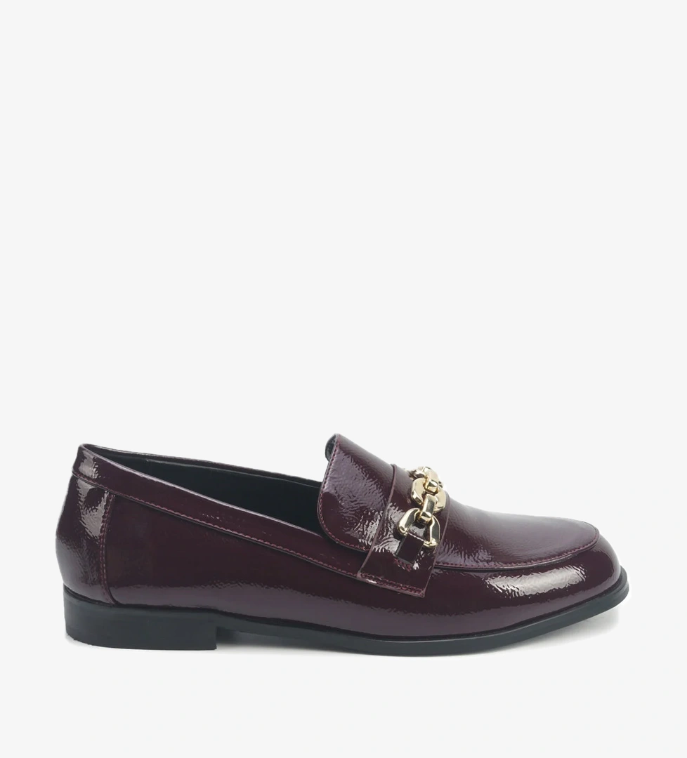 MARAN3 5PR Bordo Kadın Loafer - Görsel 1