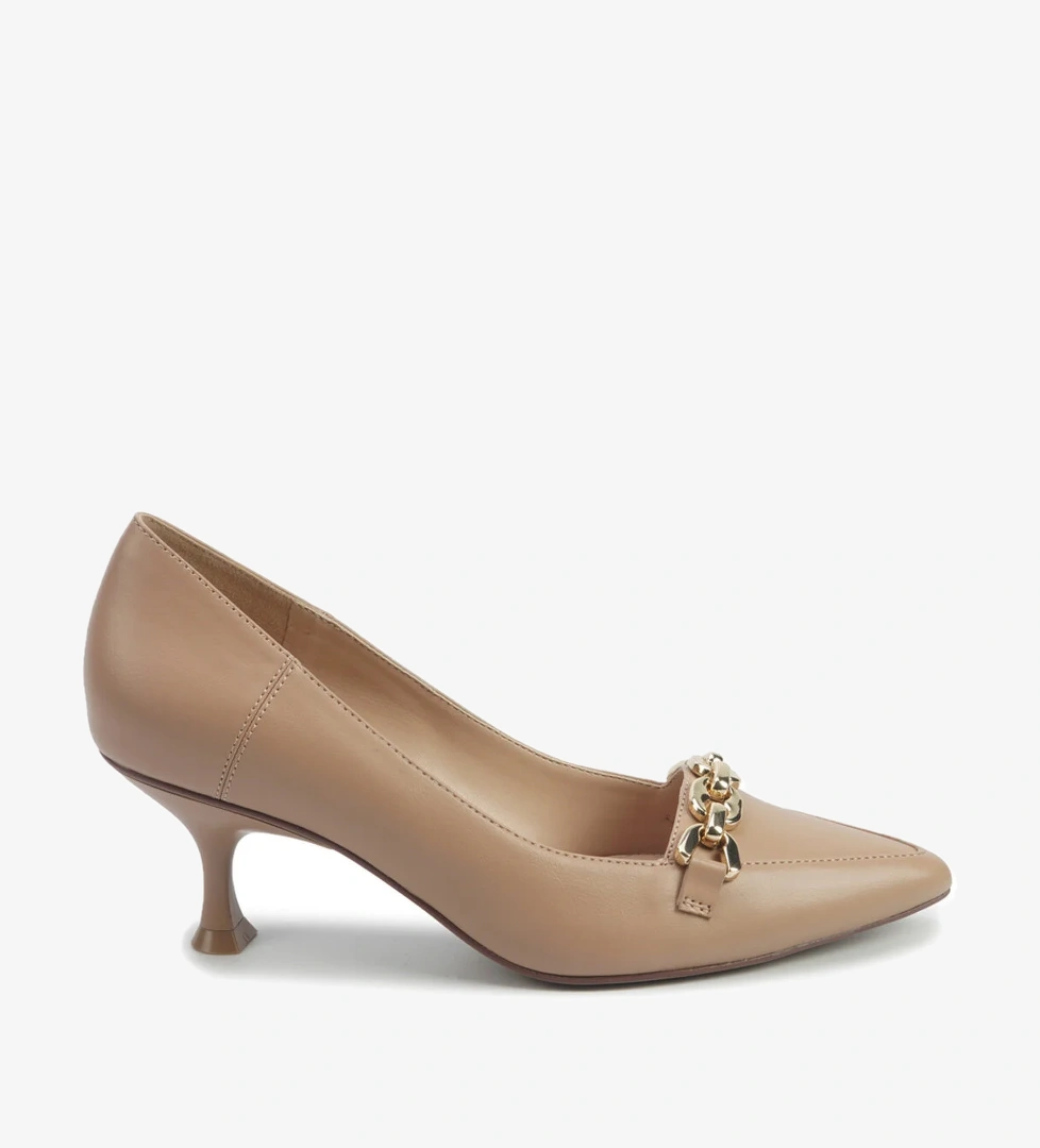 ALTAN 5PR Bej Kadın Topuklu Ayakkabı - Görsel 1