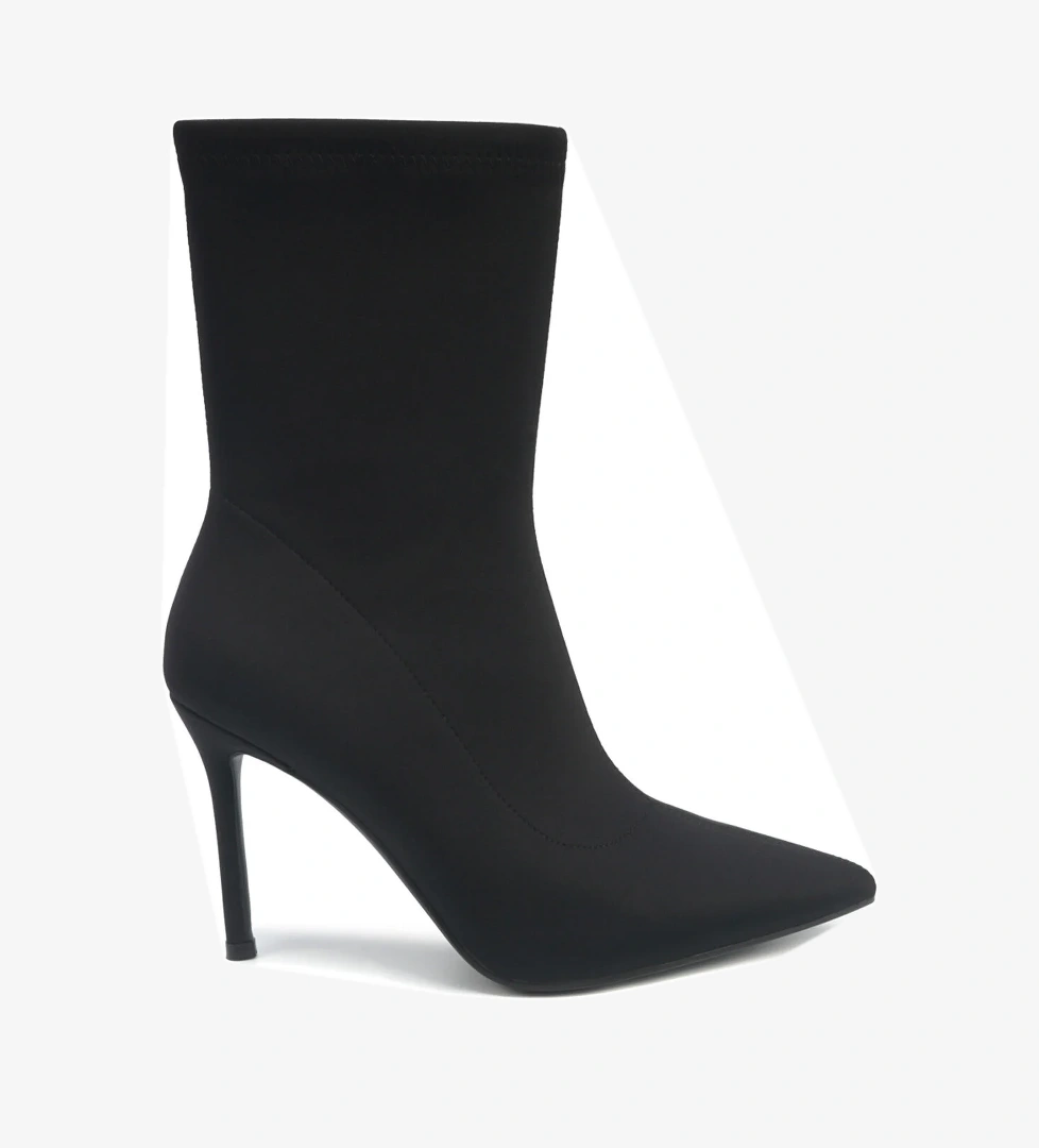 JUSTICE 5PR Siyah Kadın Topuklu Bot - Görsel 1