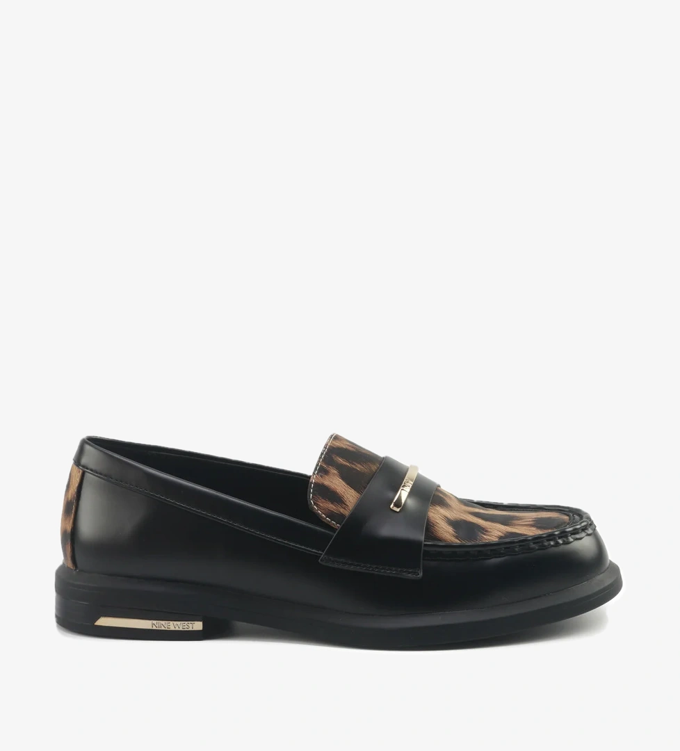 TIADA5 5PR Leopar Kadın Loafer - Görsel 1