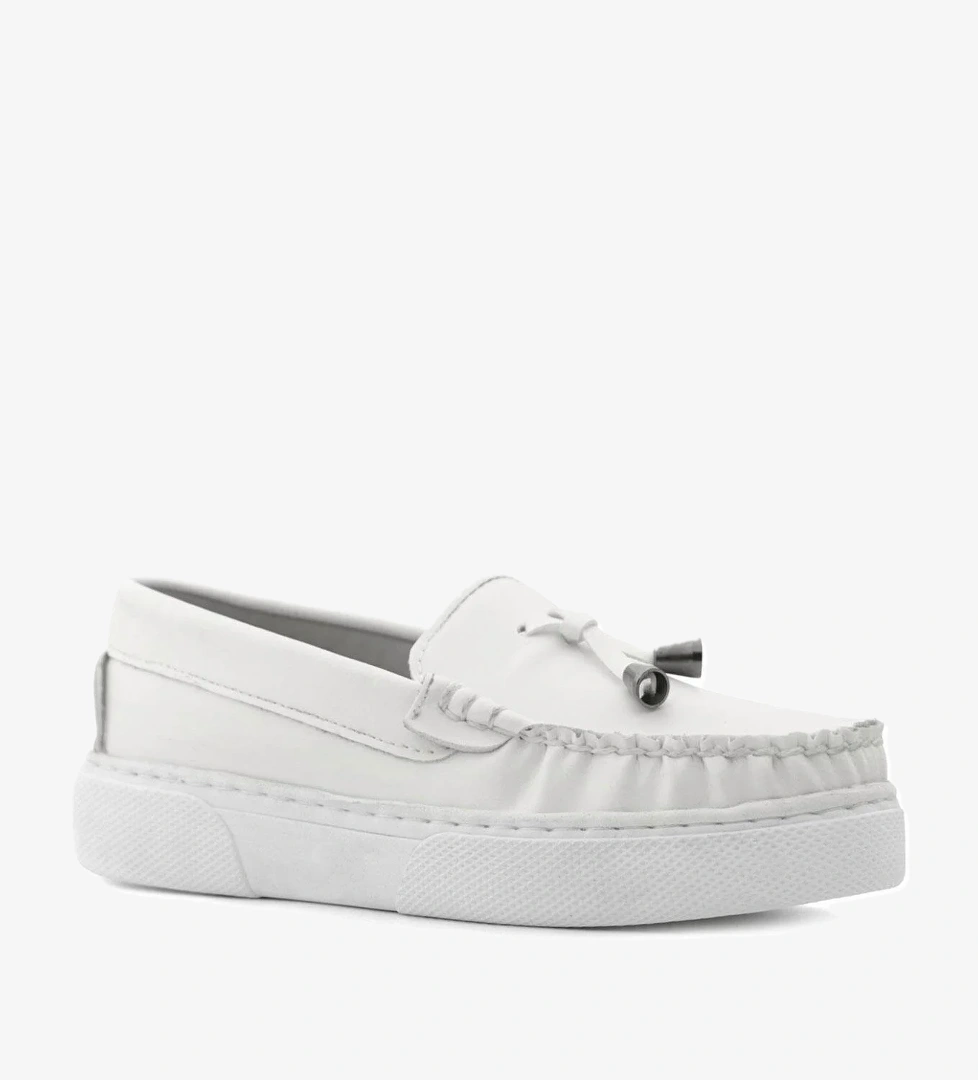 Rakerplus Beyaz Cilt Ekstra Hafif Çocuk Makosen Ayakkabı model görseli