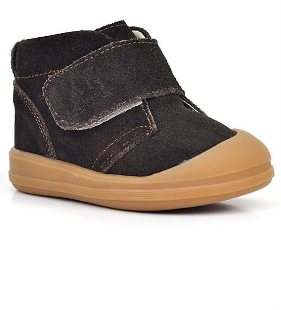 Rakerplus Yoohoo Hakiki Deri Kahverengi Cırtlı Unisex Bebek Bot model görseli