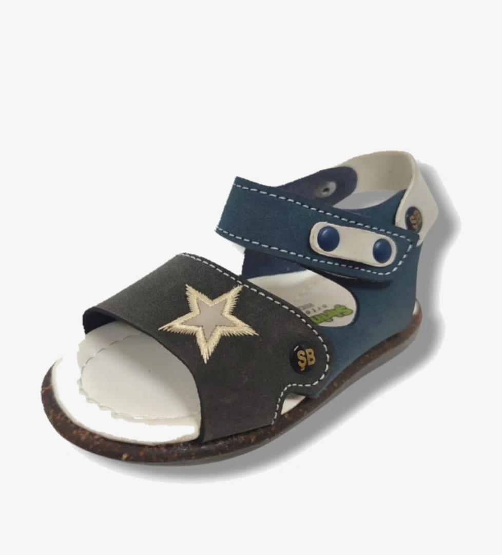 Şi̇ri̇ngenç Şiringenç 1620-20 Anatomik Cırt Bant Erkek Çocuk Sandalet Lacivert Füme 21-25 model görseli