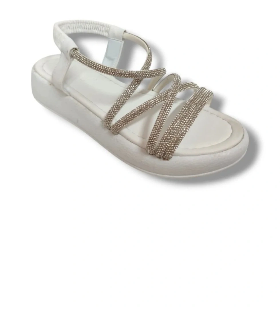 051-25 Taşlı Trend Fashion Kadın Sandalet - Görsel 1