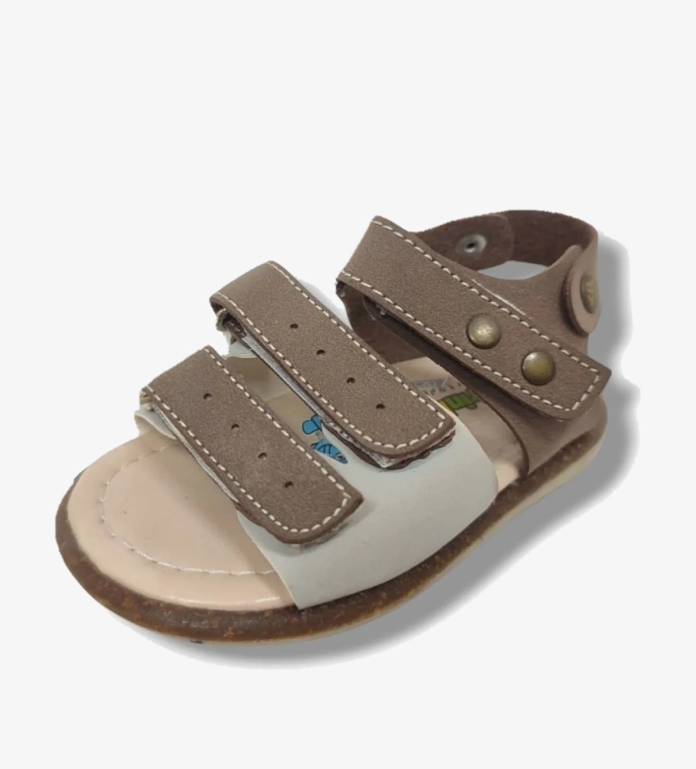 Şi̇ri̇ngenç Şirinbebe 1603-20 Anatomik 3 Cirt Bant Erkek Çocuk Sandalet Lacivert Bej Kahveregi 18-20 model görseli