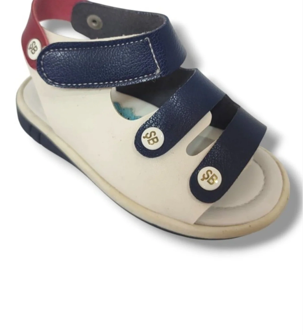 Şi̇ri̇ngenç Şirinbebe 1552-20 Anatomik Tek Cirtli Erkek Çocuk Sandalet Lacivert Kırmızı 21-25 model görseli