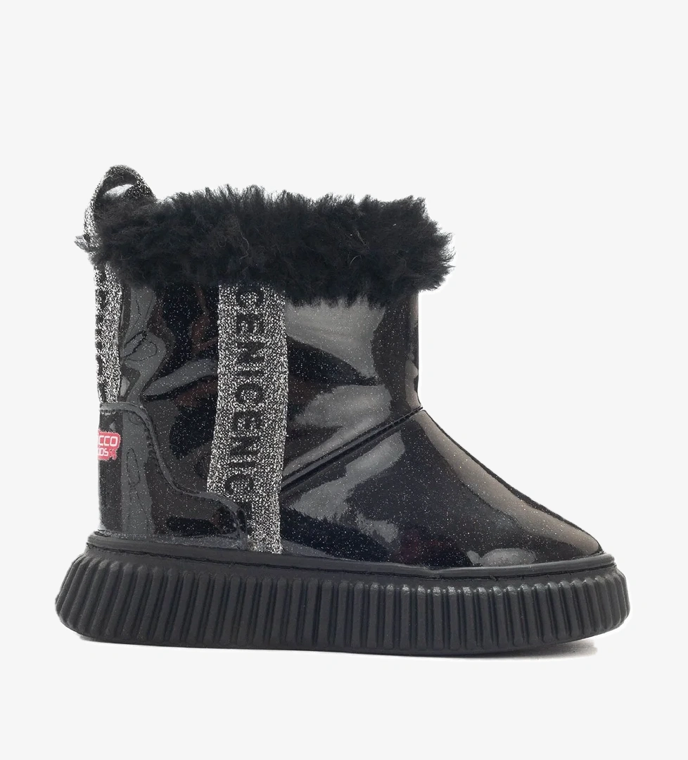 Mnpc Kız Çocuk Simli Suni Deri Kürklü Anatomik Kar Botu model görseli