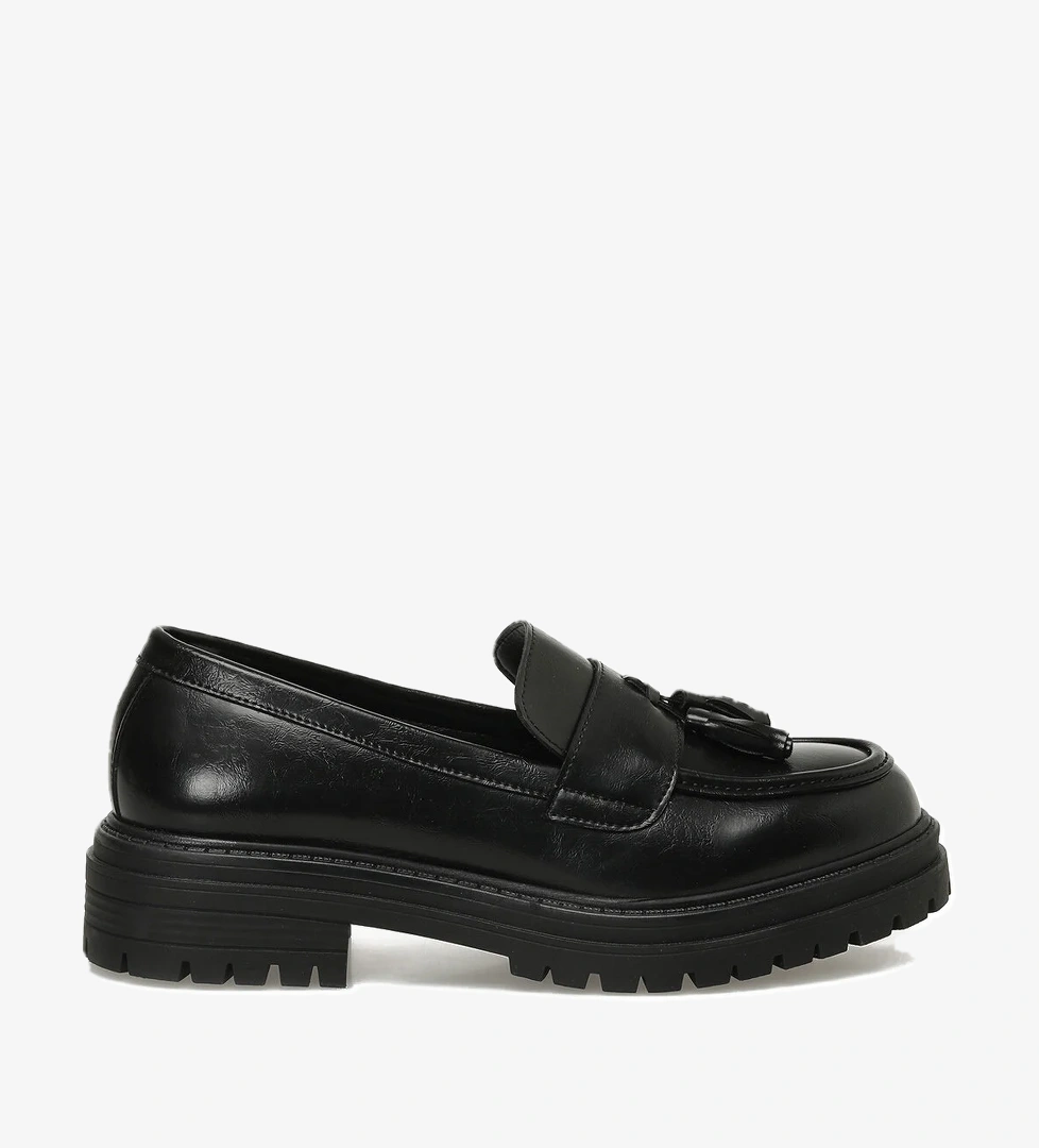 25K-2108 5PR Siyah Kadın Loafer - Görsel 1