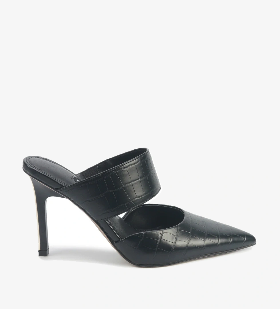 TRINIDAD 5PR Siyah Kadın Topuklu Terlik - Görsel 1