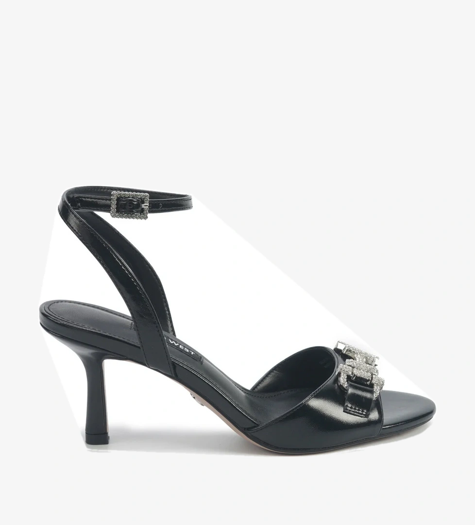 GILLA 5PR Siyah Kadın Topuklu Sandalet - Görsel 1