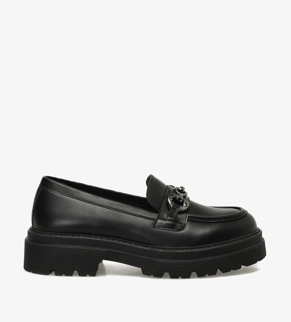 25K-2111 5PR Siyah Kadın Oxford Ayakkabı - Görsel 1