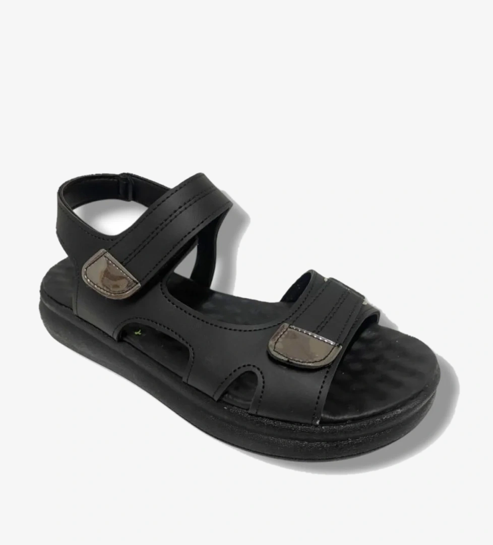 Şanzeli̇ze Şanzelize K401-25 Deri Anatomik Cırt Bantlı Kadın Sandalet model görseli