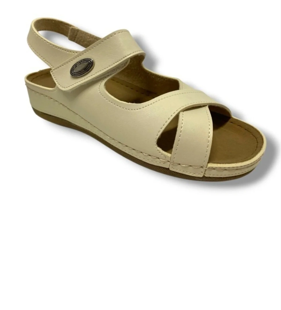 Carlaverde 5955-25 Deri Anatomik Çapraz Bant Kadın Sandalet model görseli