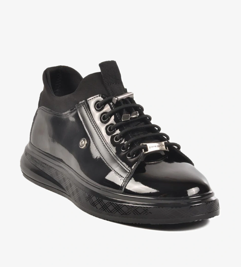 Pierre Cardin 70819 M Siyah Rugan Hakiki Deri Erkek Sneaker model görseli