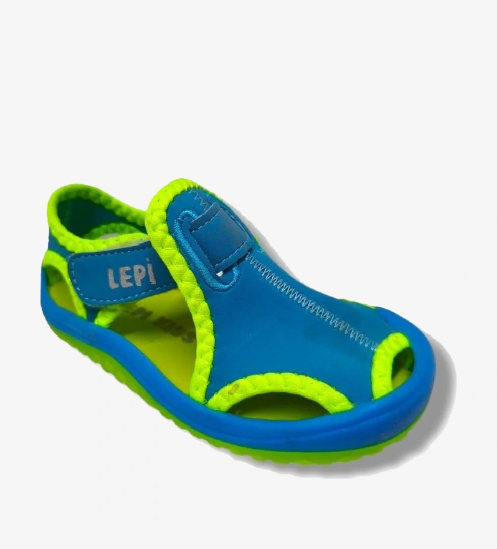 Step Lepi 3030-20 Cırtlı Bez Erkek Çocuk Sandalet Mavi Yeşil 18-20 model görseli