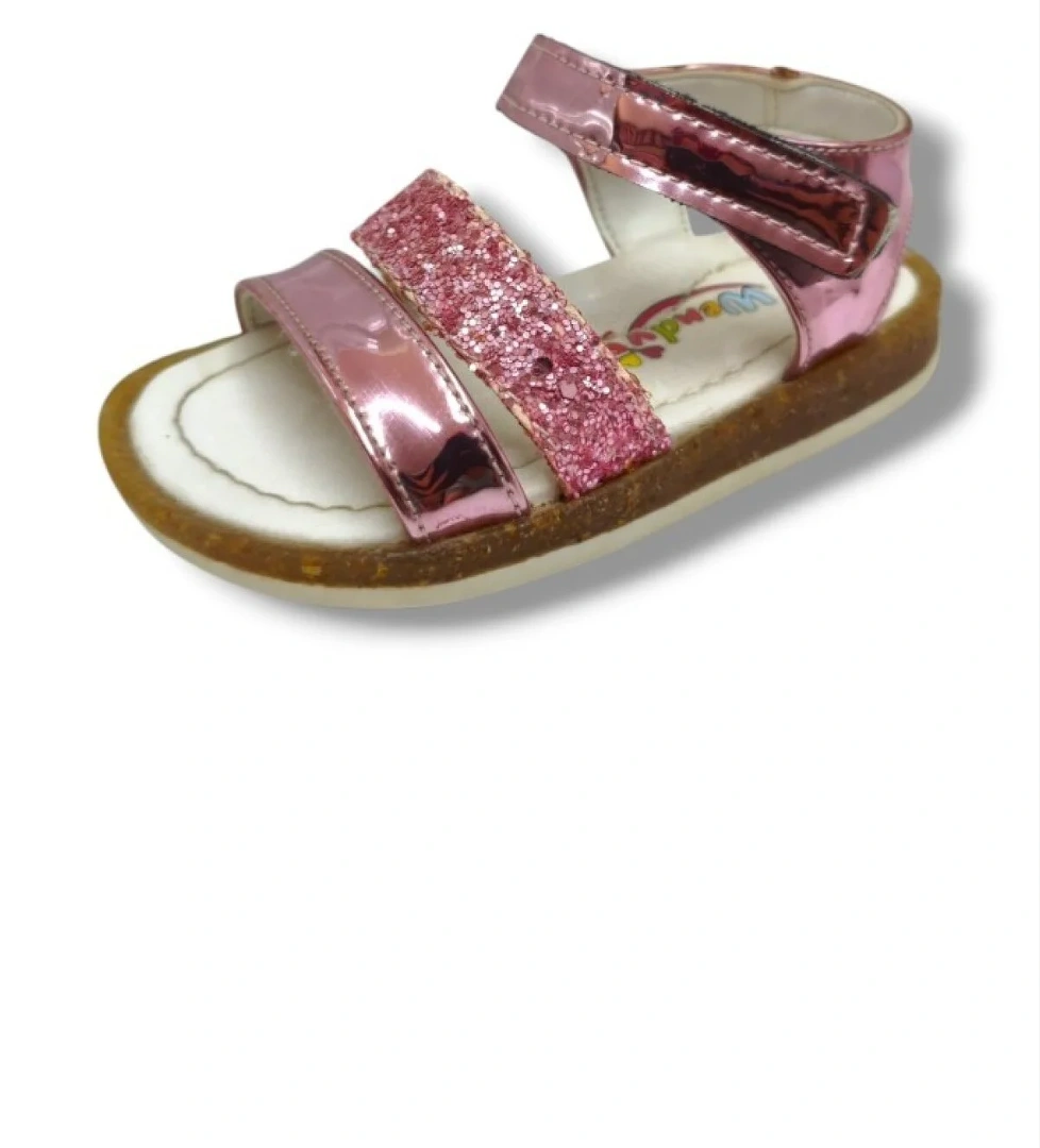 Wendy Bebek 3010-20 Rugan Deri Simli Şerit Kız Çocuk Sandalet model görseli