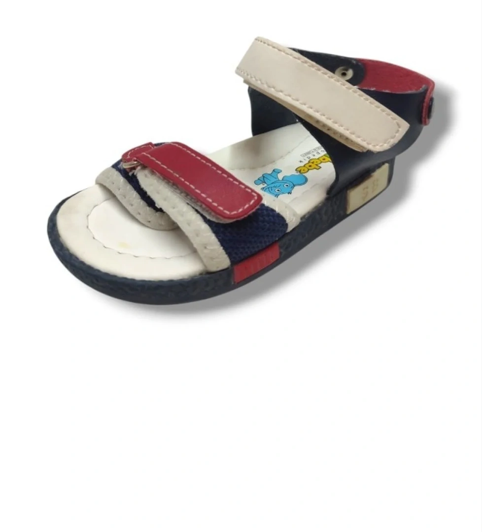 Şi̇ri̇ngenç Şiringenç 1736-20 Anatomik Cırt Bant Örgü Kumaş Erkek Çocuk Sandalet Lacivert Kırmızı 21-25 model görseli