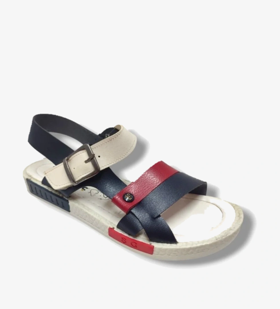 Şi̇ri̇ngenç Şiringenç 1743-20 Anatomik Cırt Bant Erkek Çocuk Sandalet Lacivert Kırmizi 31-36 model görseli