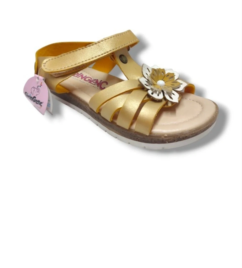Şi̇ri̇ngenç Şiringenç 1726-20 Çiçek Deseli Tek Çirtli Kız Çocuk Sandalet 26-30 model görseli