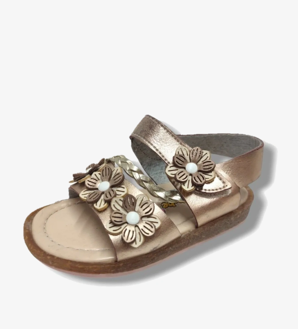 Şi̇ri̇ngenç Şirinbebe 1697-20 Örgü Şerit Cırt Kız Çocuk Sandalet 21-25 model görseli