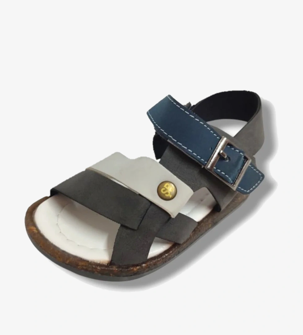 Şirinbebe 1650-20 Anatomik 3 Bant Kemer Tokalı Erkek Çocuk Sandalet Lacivert Füme 21-25 - Görsel 1