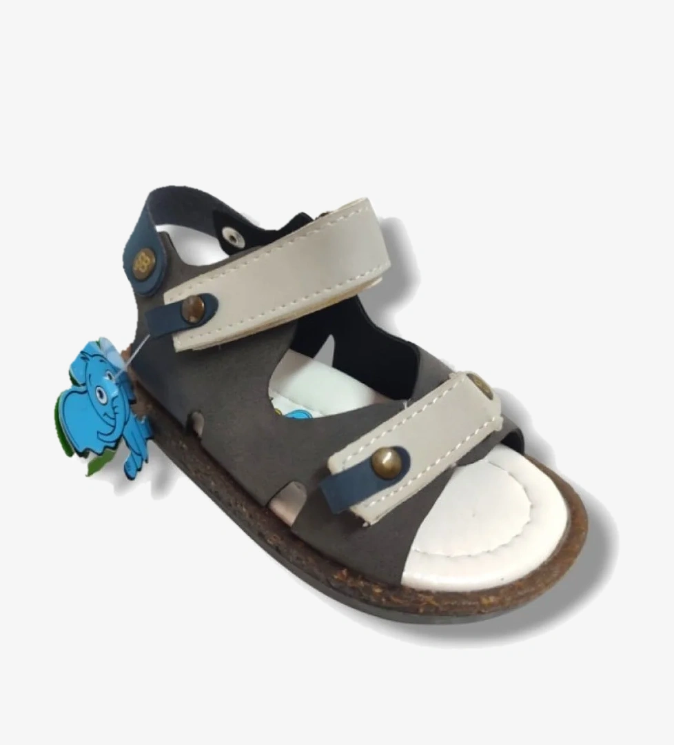 Şi̇ri̇ngenç Şirinbebe 1654-20 Çift Cırt Tokalı Erkek Çocuk Sandalet Füme Gri 21-25 model görseli