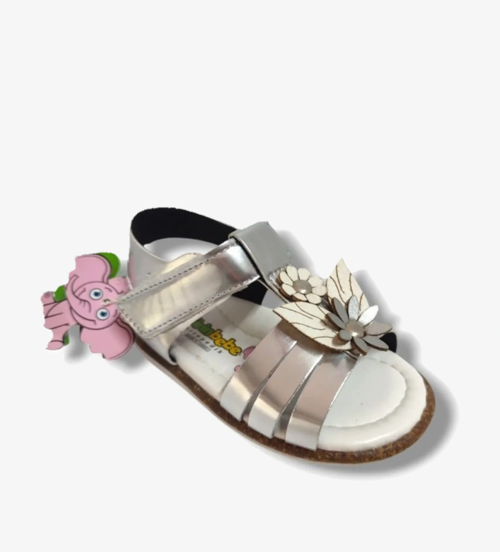 Şi̇ri̇ngenç Şirinbebe 1657-20 Çift Çicekli Kız Çocuk Sandalet 21-25 model görseli