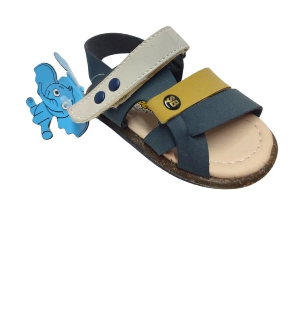 Şi̇ri̇ngenç Şirinbebe 1695-20 Anatomik Tek Cirtli Erkek Çocuk Sandalet Lacivert Sari 18-20 model görseli