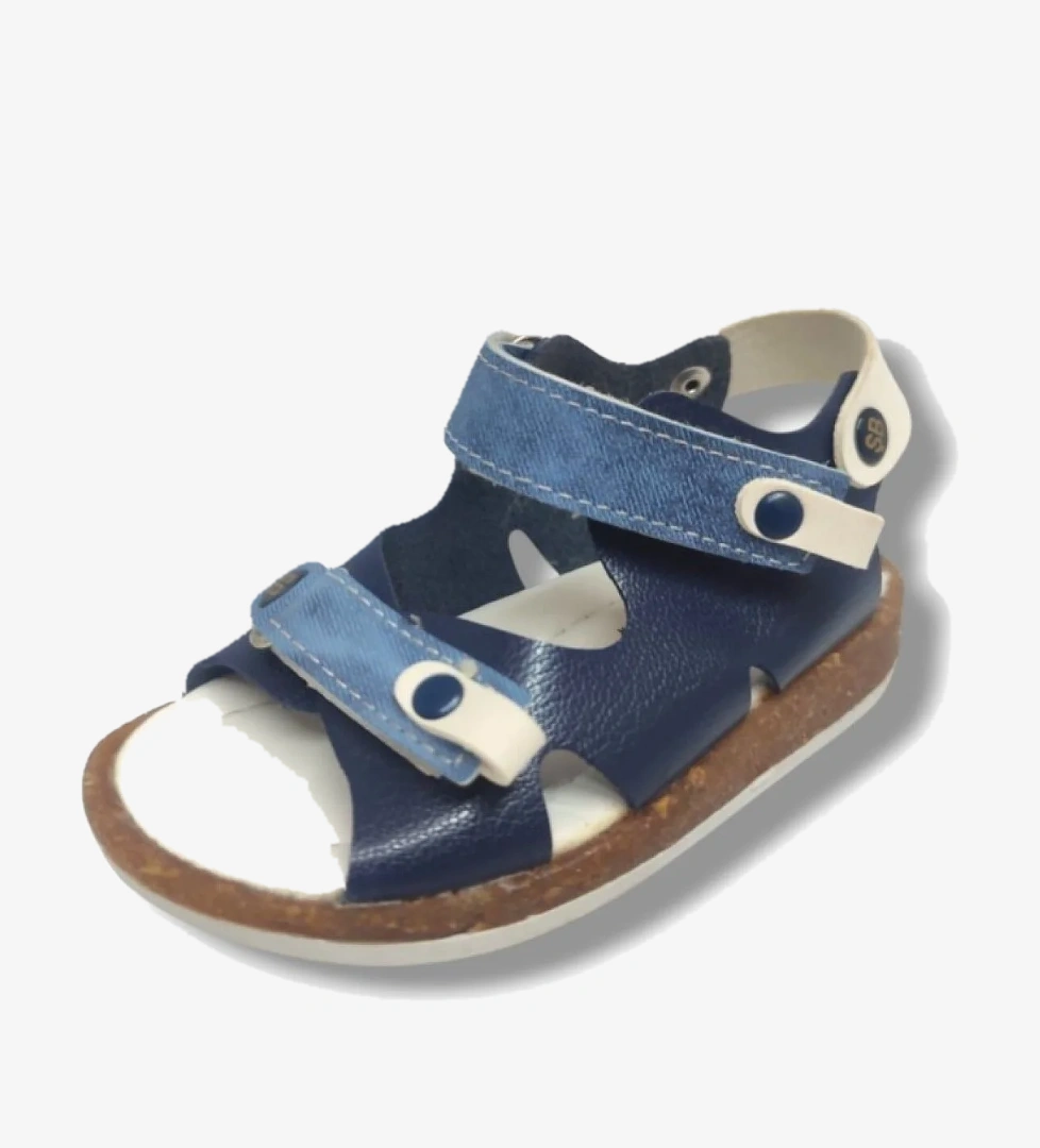 Şirinbebe 1651-20 Çift Cırt Tokalı Erkek Çocuk Sandalet Lacivert Mavi 21-25 - Görsel 1