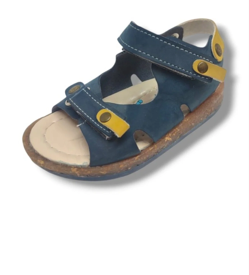 Şi̇ri̇ngenç Şirinbebe 1688-20 Çift Cırt Tokalı Erkek Çocuk Sandalet Lacivert Sarı 21-25 model görseli