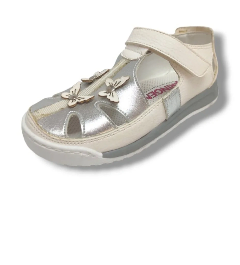 Şi̇ri̇ngenç Şiringenç 1689-20 3 Kelebek Cırtlı Kız Çocuk Sandalet 26-30 model görseli