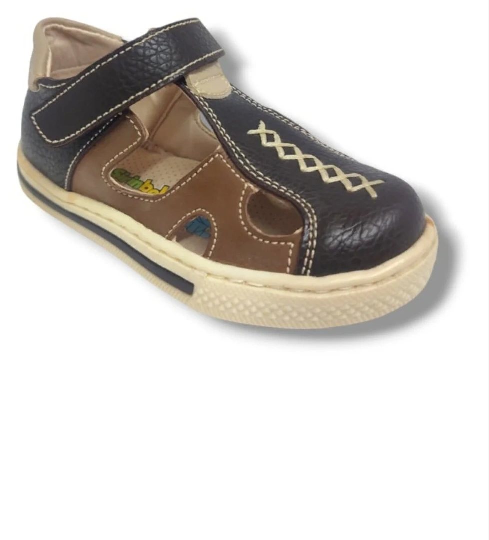 Şiringenç 1652-20 Dikişli Erkek Çocuk Sandalet Kahverengi Vizon 21-25 - Görsel 1