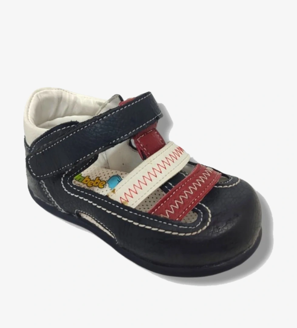 Şi̇ri̇ngenç Şirinbebe1607-20 Çift Dikiş Cırtlı Erkek Çocuk Sandalet Lacivert Kırmıız 21-25 model görseli