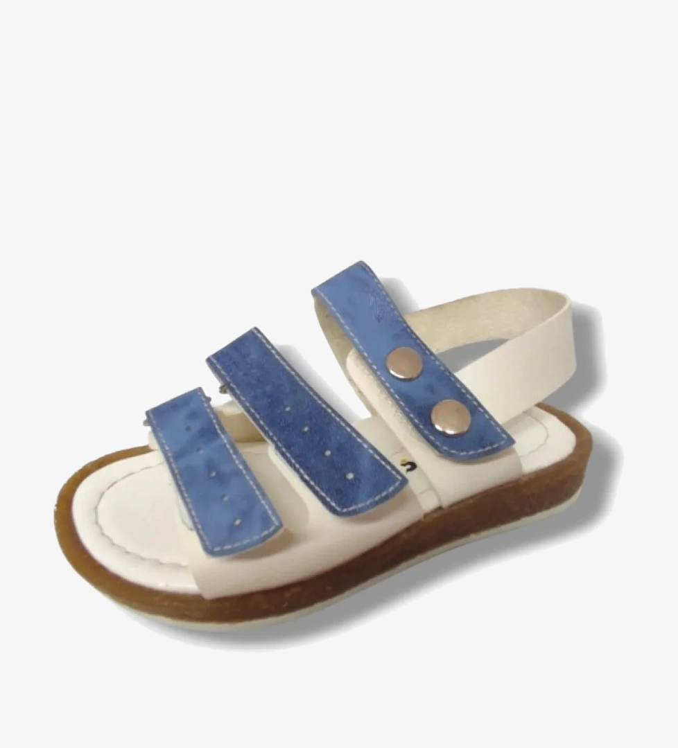 Şi̇ri̇ngenç Şiringenç 1574-20 Anatomik 3 Çirt Bant Erkek Çocuk Sandalet Lacivert Beyaz 26-30 model görseli