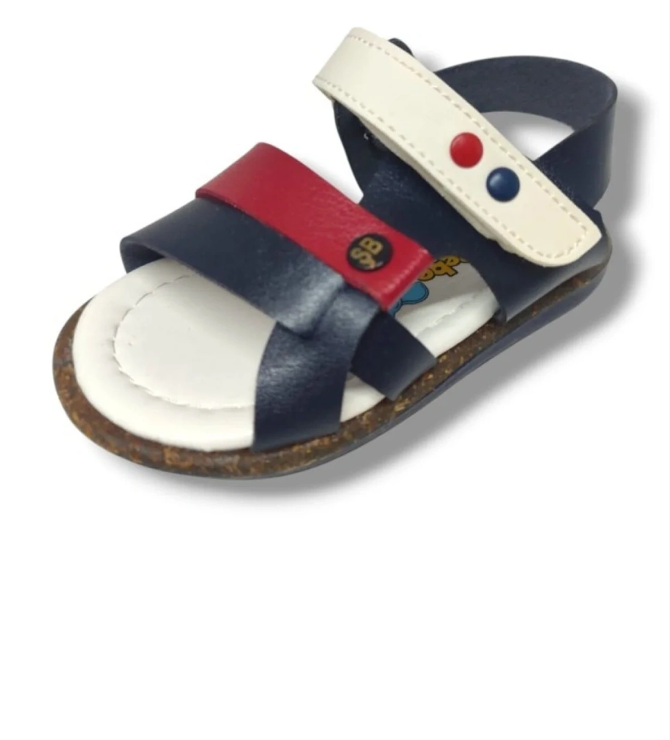 Şi̇ri̇ngenç Şiringenç 1559-20 Anatomik Çirt Bant Erkek Çocuk Sandalet Lacivert Kırmızı 21-25 model görseli