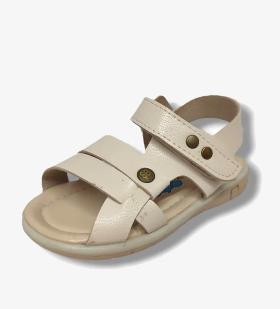 Şi̇ri̇ngenç Şirinbebe 1597-20 Anatomik 3 Bant Kemer Tokalı Erkek Çocuk Sandalet Bej 21-25 model görseli