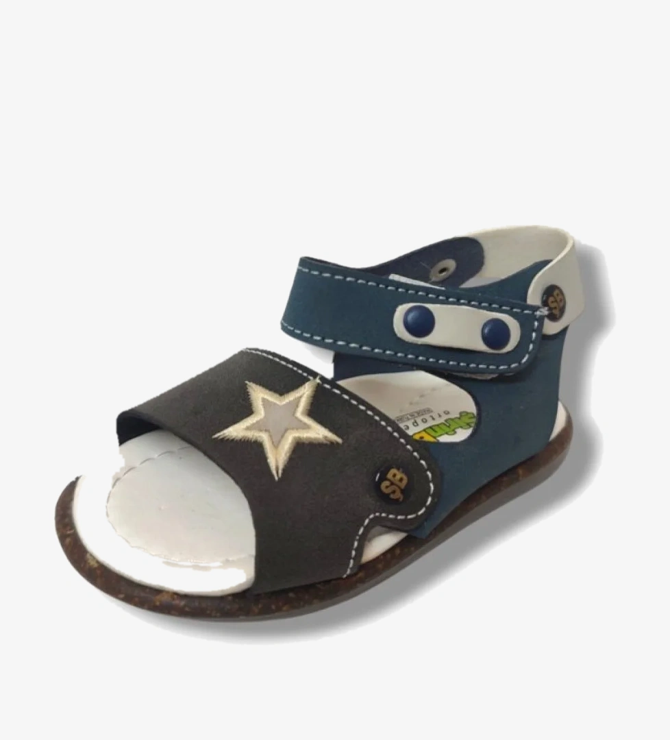 Şiringenç 1615-20 Anatomik Cırt Bant Erkek Çocuk Sandalet Lacivert Füme 21-25 - Görsel 1