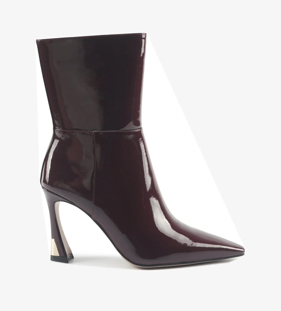 DORISSA 5PR Bordo Kadın Topuklu Bot - Görsel 1