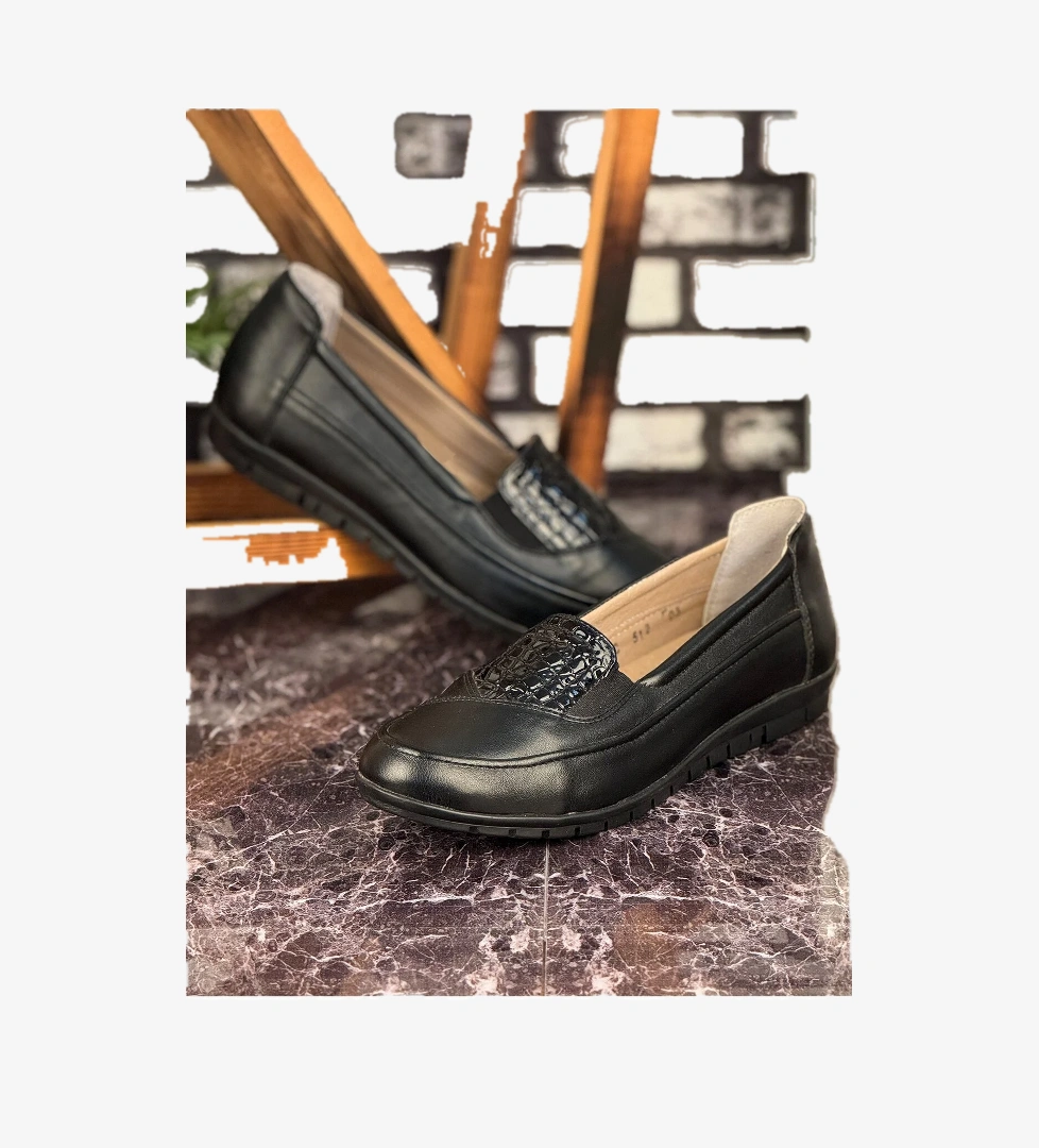 Ghattix E22 Günlük Hafif Mevsimlik Rahat Kadın Anne Ayakkabı Siyah model görseli