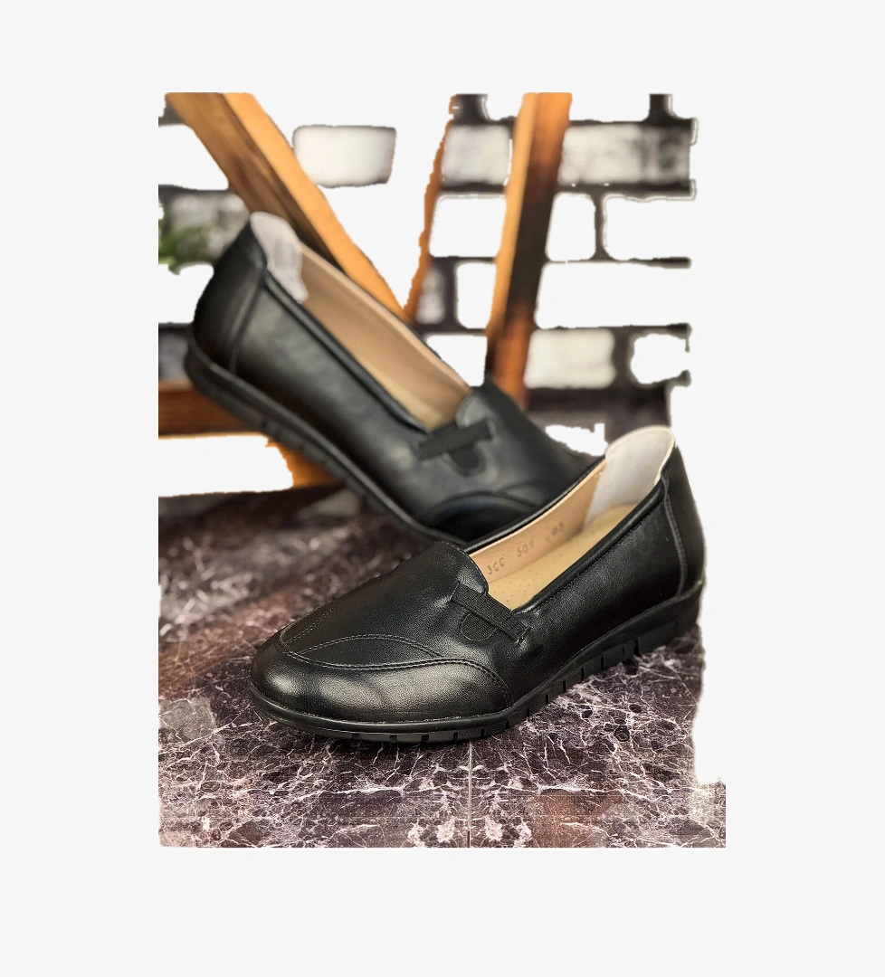 E21 Günlük Hafif Mevsimlik Rahat Kadın Anne Ayakkabı Siyah - Görsel 1