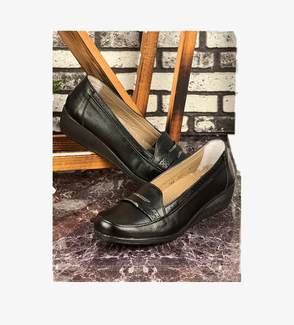 Ghattix E14 Günlük Hafif Mevsimlik Rahat Kadın Anne Ayakkabı Siyah model görseli