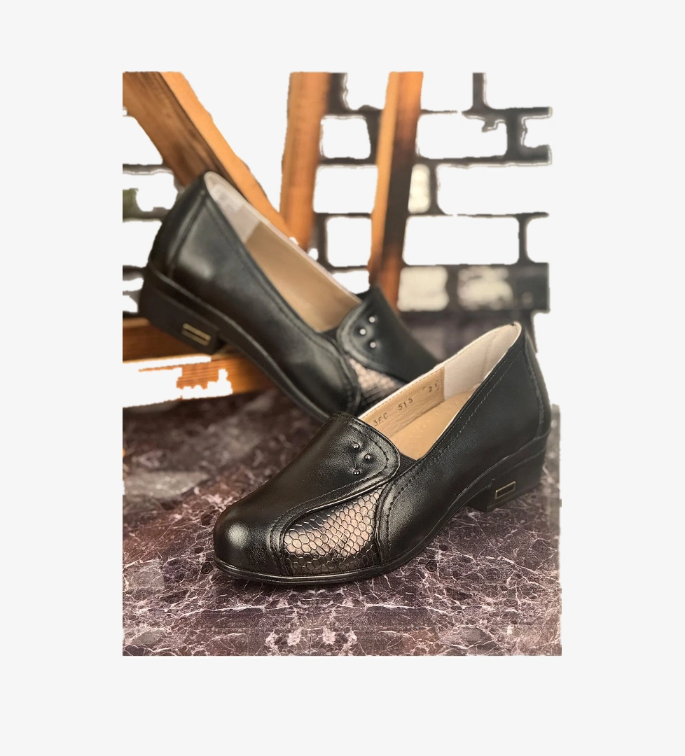 Ghattix E16 Günlük Hafif Mevsimlik Rahat Kadın Anne Ayakkabı Siyah model görseli