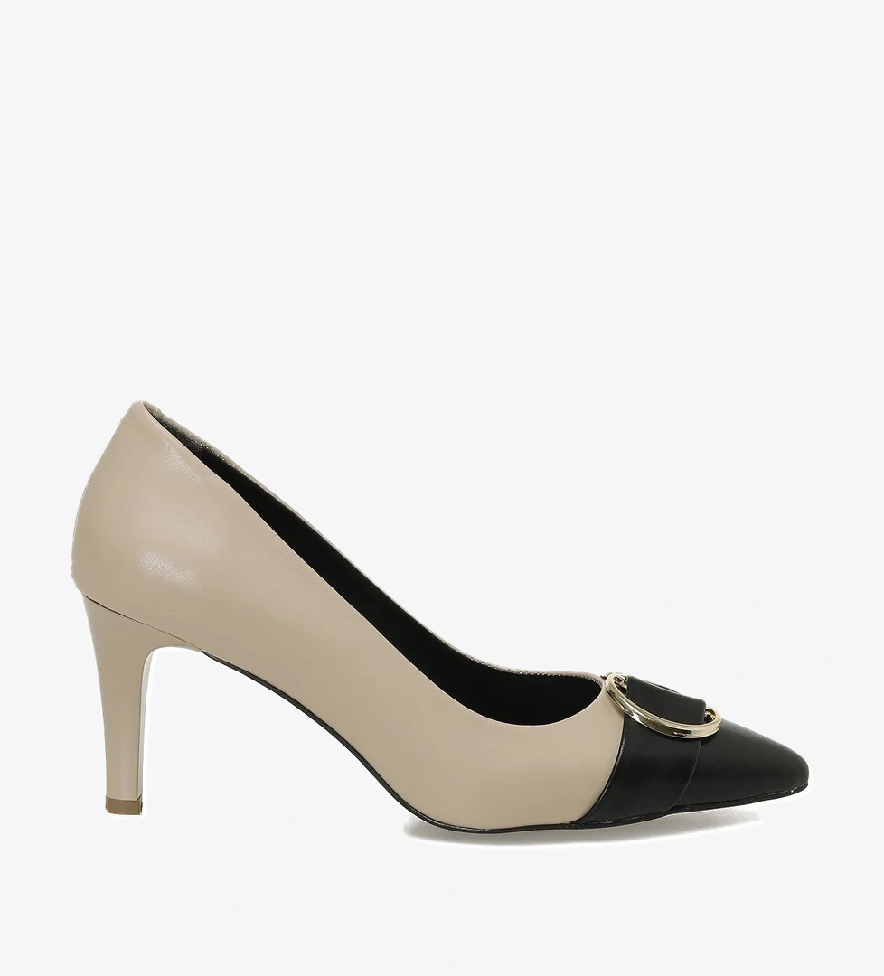 Polaris 326022.Z 5PR Koyu Bej Kadın Topuklu Ayakkabı - Görsel 1