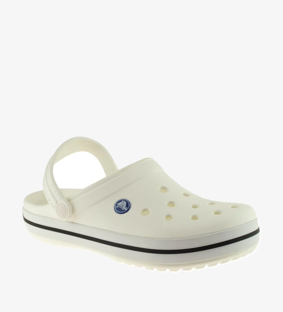 11016 Crocband Beyaz Unisex Terlik - Görsel 1