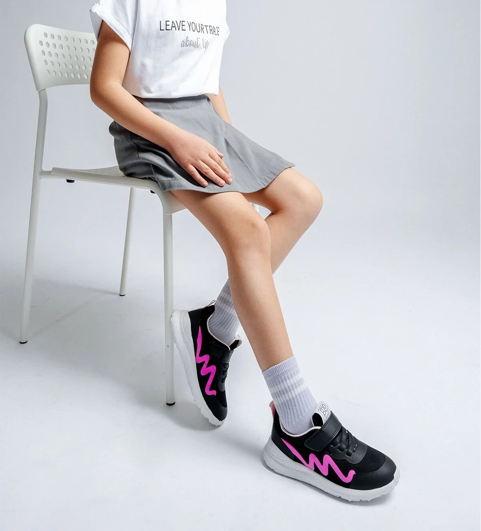 Kız Çocuk Siyah Spor Ayakkabı