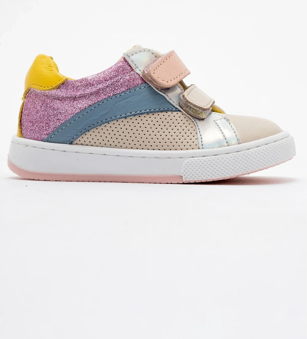 Kız Çocuk Bej Hakiki Deri Günlük İlk Adım Ayakkabı - Görsel 1