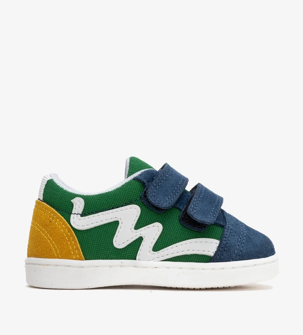 Erkek Çocuk Mavi Hakiki Deri Günlük Ayakkabı